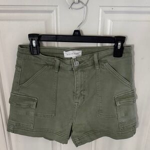 Sleek Olive Women's Cargo Shorts